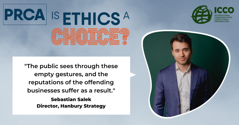 Ethics Month quote from Sebastian Salek