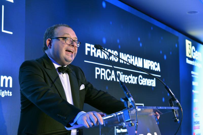 Francis Ingham speaking at Awards 