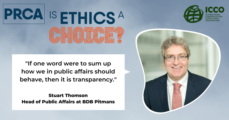 Stuart Thomson's piece on ethics in public affairs