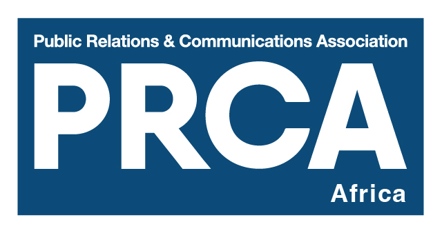 PRCA Africa logo with blue background
